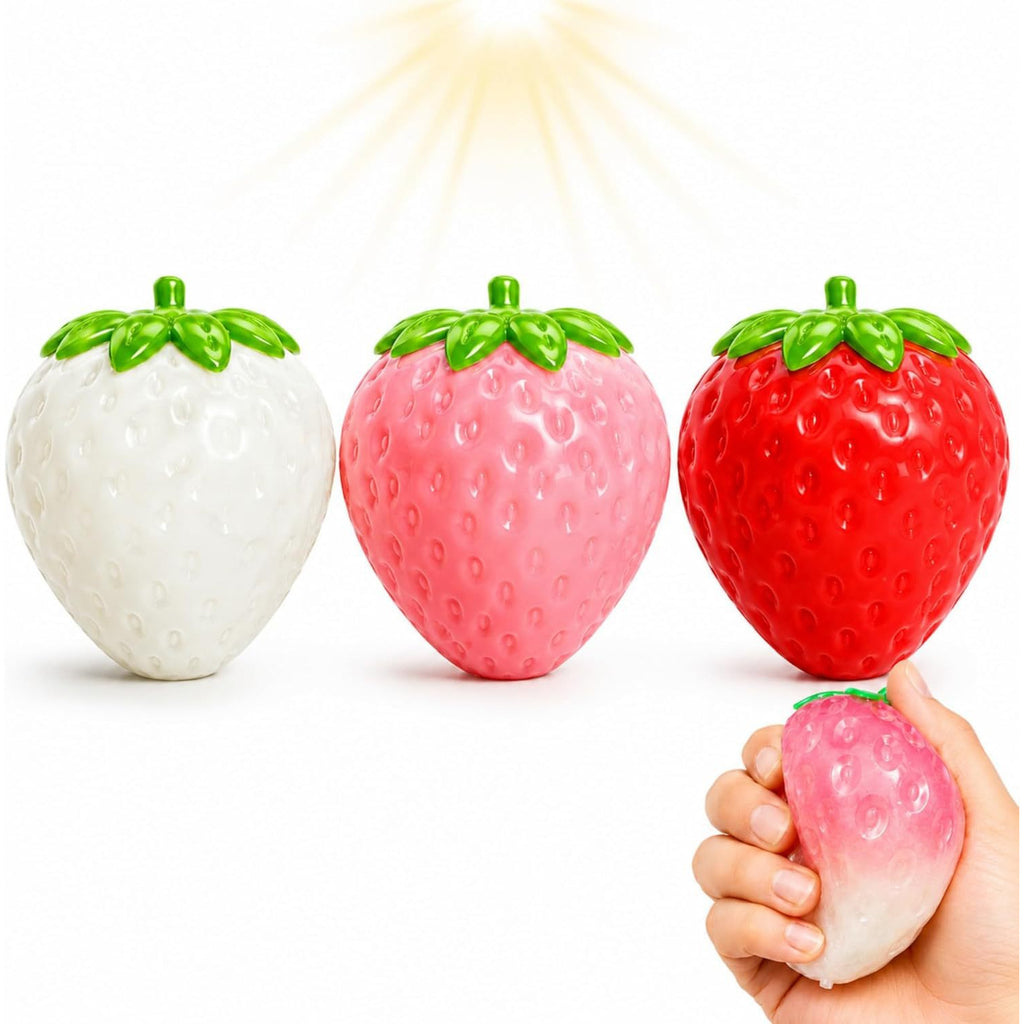 Color-Changing Soft Rubber Strawberry